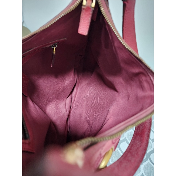 Gucci GG Canvas And Leather Horsebit Hobo Bag Pink - Picture 13 of 13